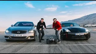 უხეში ტესტ დრაივი - G37 vs 350Z vs Traxxas - დრაგი!!!