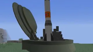запуск ракеты из шахты в майнкрафт