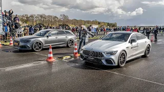 Mercedes AMG GT63S vs. 1000 HP Jeep Trailhawk vs. Audi RS6, RSQ3, RS5, RS3 vs. Mercedes A45, AMG GT