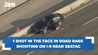 1 shot in the face in road rage shooting on NB I-5 near SeaTac