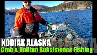 🐟Halibut & Crab Subsistence Fishing Kodiak Island Alaska! 🦀
