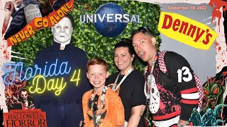 Breakfast @ Denny's | Quick Outlet Trip | Halloween Horror Nights 31 Scare Actor Dining 🎃👻🪦| SEP 22