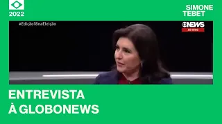 Simone Tebet - Entrevista à Globo News - Central das eleições 25/072022
