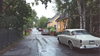 Rainy Summer Evening Walk in Helsinki, Finland (Vanhakaupunki & Toukola)