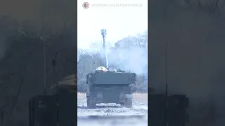 Amazing M109A7 155mm Tracked self propelled Howitzer in Action #shorts