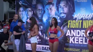 Jake Paul's weigh in gets stolen by Aussie stunner Avril Mathie