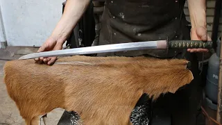 Forging a Wakizashi sword, the complete movie