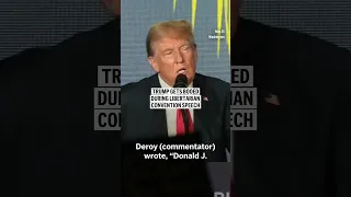 Trump gets booed during Libertarian convention speech