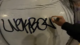 Graffiti review with Wekman.  Molotow SpeedFlow ink