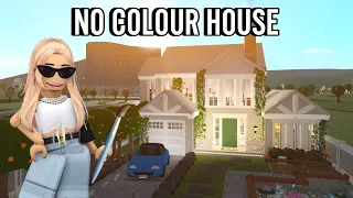 BUILDING A BLOXBURG HOUSE BUT I CAN'T COLOUR ANYTHING | roblox