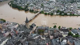 Hochwasser nach Starkregen in Bernkastel-Kues.16.07.2021 Kamera: Kalle Huwer