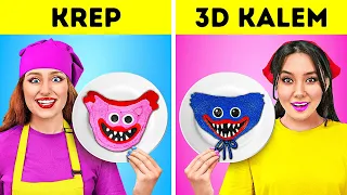 3D KALEM VE KREP HAMURUNUN MÜTHİŞ KAPIŞMASI || Huggy Wuggy ve Kissy Missy! Havalı Fikirler 123 GO!