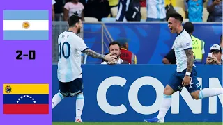 Argentina vs Venezuela 2-0 All Goals & Highlights | Copa América 2019 | English Commentary