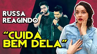 MELHOR REAÇÃO | Henrique e Juliano - Cuida Bem Dela | Gringa Reage | GRINGA RUSSA REAGINDO | React