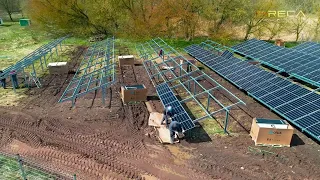 Freiflächen/Freiland Photovoltaikanlage Unterkonstruktion RECA RS-2 - 750kwp, Anklam | Reca Solar