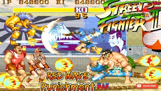 Street Fighter 2 | Red Wave Punishment | Champion Edition | Guile Playthrough | longplay