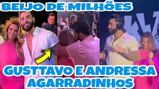 🔴Gusttavo Lima e Andressa Suita se beijam e tracam carícias DURANTE festa de aniversário na fazenda