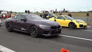 BMW M8 Competition (720HP) vs Porsche 991 GT2 RS (700HP)