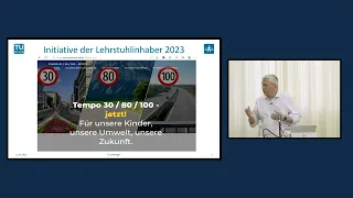 Vortrag Prof. Günter Emberger: "Die Auswirkungen von Tempolimits auf Österreichs Straßen", Wien