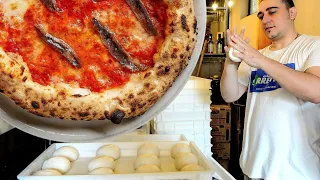 How the dough is prepared in one of the best pizzerias in Rome 🇮🇹 A secret Neapolitan pizza 🔥