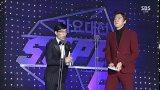 Yoo Jae Suk & Lee Kwang Soo Dance in SBS Gayo Daejun 2014 part 2