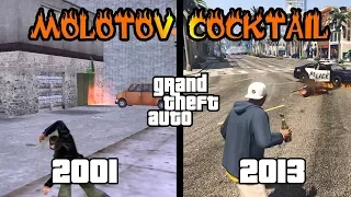 How Molotov cocktails have changed in GTA games?