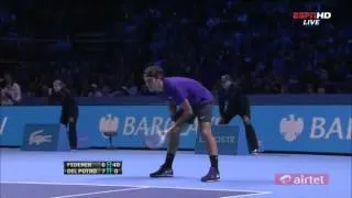 Roger Federer Vs Juan Martin Del Potro HIGHLIGHTS ATP World Tour Finals 2012 [HD] *