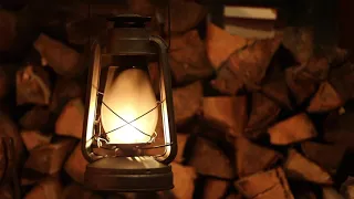 Lantern on a Cottage at Night | 4K Relaxing Screensaver