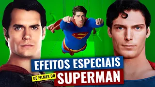 SEGREDOS e evolução dos EFEITOS ESPECIAIS em filmes do SUPERMAN (especial)