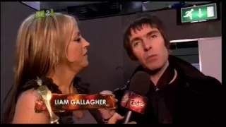 Liam Gallagher on the Backstage At The Brit Awards 2010