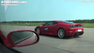 Mercedes SL65 AMG vs Ferrari F430 F1