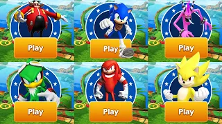 Sonic Dash vs Sonic Dash 2: Sonic Boom - All Characters Unlocked Knuckles Sonic - Run Gameplay