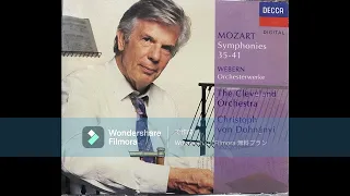 W.A.Mozart -Symphonie Nr. 38 D-dur KV 504 »Prager«/ Christoph von Dohnányi & The Cleveland Orchestra