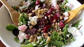 Roasted Beet Salad with Walnuts & Feta