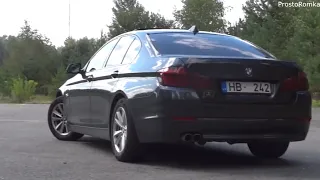 BMW 520d F10 на лёгком чипе ! 0-100 , 0-1миля ! Замер !