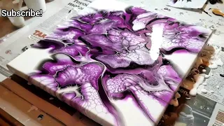 Bloom Technique - Acrylic Pouring - Sheleeart Bloom Technique