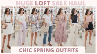 LOFT Sale Spring Try On Haul | 10+ Chic Spring Outfits