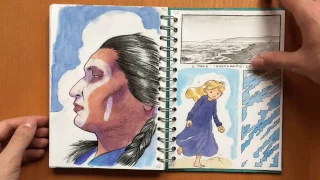 Sketchbook Flip-Through: March - April 2017