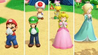 Mario Party Superstars Space Land Peach vs Daisy , Waluigi & Wario