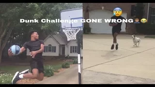 Drive By Dunk Challenge GONE WRONG!!!! (GOT CHASED BY DOG)