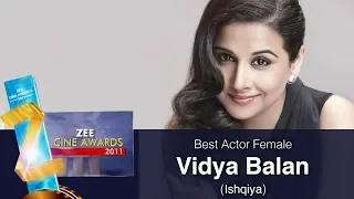 Best Actor Female | Vidya Balan | Zee Cine Awards 2011