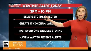 First Alert Weather: Severe storms possible this afternoon through evening