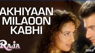 Akhiyaan Milaoon Kabhi Song | Raja (1995) | Alka Yagnik, Udit Narayan | Madhuri Dixit, Sanjay Kapoor