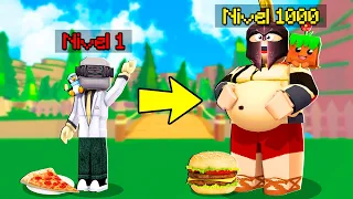 ¡NOS CONVERTIMOS EN LOS MÁS GORDITOS DE TODO ROBLOX! 🍕😱 - COMIENDO TODO