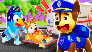 Chase Rescues Bluey | BLUEY Toy for Kids | Pretend Play with Bluey Toys