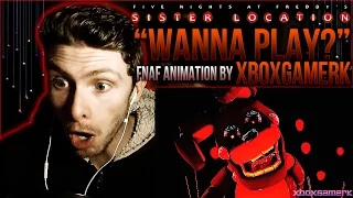 Vapor Reacts #127 | NEW [FNAF SFM] SISTER LOCATION ANIMATION "Wanna Play?" by XboxGamerK REACTION!!