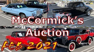 McCormick's Collector Car Auction February 2021 In Palm Springs - Classic Cars