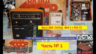 Вега 404 ( VEGA 404 ) + FM . Просто и без понтов . DSP - FM  Планка  от Жоры Минского  . Часть №1.