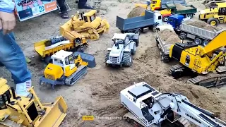 OBIL TRUK MUAT PASIR - BANGUN JEMBATAN - MOBIL MINIATUR RC - EXCAVATOR RC BEKO KERUK