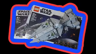 Lego Space Wars FAKE? VS. Real Lego Imperial Light Cruiser...Building time-lapse